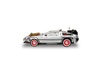 Scalextric C4307 Back to the Future Part III Time Machine slot car - side view