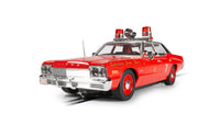 Scalextric C4408 Dodge Monaco Chicago Fire Department slot car - front three-quarter view