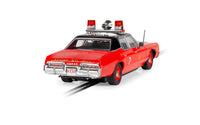 Scalextric C4408 Dodge Monaco Chicago Fire Department slot car - rear three-quarter view