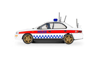 Scalextric C4429 Subaru Impreza WRX Police Edition slot car - side view