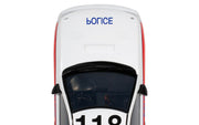 Scalextric C4429 Subaru Impreza WRX Police Edition slot car - hood and windscreen detail