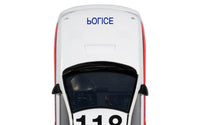 Scalextric C4429 Subaru Impreza WRX Police Edition slot car - hood and windscreen detail