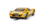 Scalextric C4495 Ford GT40 BOAC 500 1968 Drury and Holland No. 8 slot car, rear three-quarter view