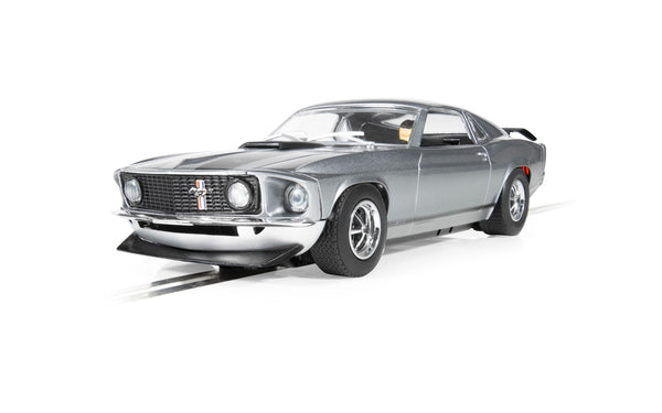 Scalextric C4497 Ford Mustang Boss 429 John Wick Chapter 1 slot car, front three-quarter view