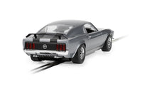 Scalextric C4497 Ford Mustang Boss 429 John Wick Chapter 1 slot car, rear three-quarter view