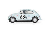 Scalextric C4498 Volkswagen Beetle Blue 66 slot car, left-side profile