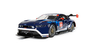 Scalextric C4503 Ford Mustang GT3 Multimatic Motorsports No. 64 Daytona 2024 slot car, front three-quarter view