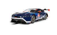 Scalextric C4503 Ford Mustang GT3 Multimatic Motorsports No. 64 Daytona 2024 slot car, front three-quarter view