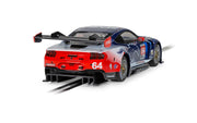 Scalextric C4503 Ford Mustang GT3 Multimatic Motorsports No. 64 Daytona 2024 slot car, rear three-quarter view