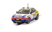 Scalextric C4507 Subaru Impreza WRX 1997 ERC Champion No. 1 slot car, front view