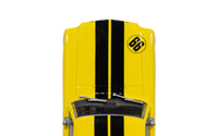 Scalextric C4537 Ford Mustang Rassler Racing No. 99 yellow slot car, hood detail