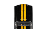 Scalextric C4542 Shelby Mustang GT350H Hertz Edition black and gold slot car, hood detail