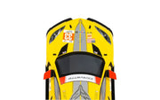 Scalextric C4558 Chevrolet Corvette C8.R No. 33 Le Mans GTE AM winner 2023 slot car, hood and roof detail