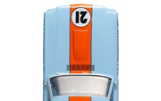Scalextric C4570 Shelby GT350 Gulf Edition No. 21 blue and orange slot car, hood detail