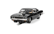 Scalextric C4573 Dom Toretto Dodge Charger Fast and Furious black slot car, front view