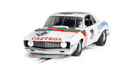 Scalextric C4643 Chevrolet Camaro Castrol Racing 1971 No. 29 slot car, front detail view