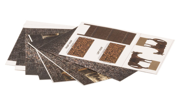 Scene-A-Rama SP4134 Castle Kit pre-cut castle, roof and horse graphic sheets