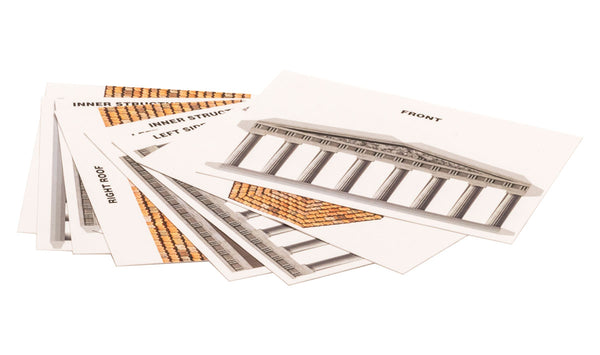 Scene-A-Rama SP4137 Ancient Architecture Kit pre-cut temple graphic sheets