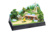 Scene-A-Rama SP4138 Energy Efficient Kit assembled diorama example; base, backdrop and landscaping sold separately