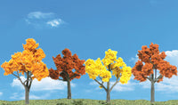 Scene-A-Rama SP4153 Autumn Trees in orange, red and yellow foliage; scenery display example