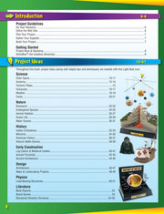 Scene-A-Rama SP4170 Project Book manufacturer preview of table of contents, page 4