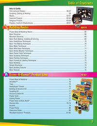 Scene-A-Rama SP4170 Project Book manufacturer preview of table of contents, page 5