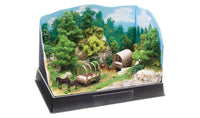 Scene-A-Rama SP4240 Pioneer Kit assembled in a diorama; project base, backdrop and landscaping sold separately