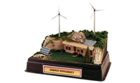 Scene-A-Rama SP4448 Alternative Energy models in a diorama example; building, base and scenery not included