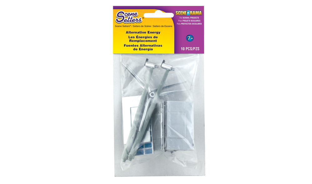 Woodland Scenics Scene-A-Rama SP4448 Alternative Energy Scene Setters, ten-piece retail package