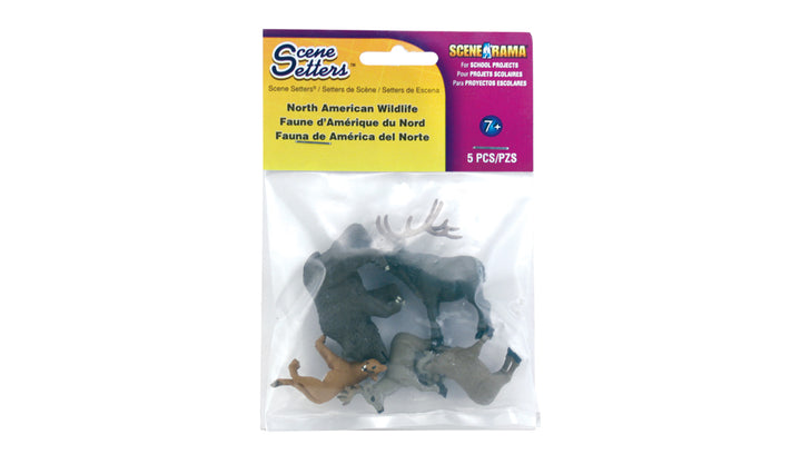 Woodland Scenics Scene-A-Rama SP4449 North American Wildlife Scene Setters, five-piece retail package