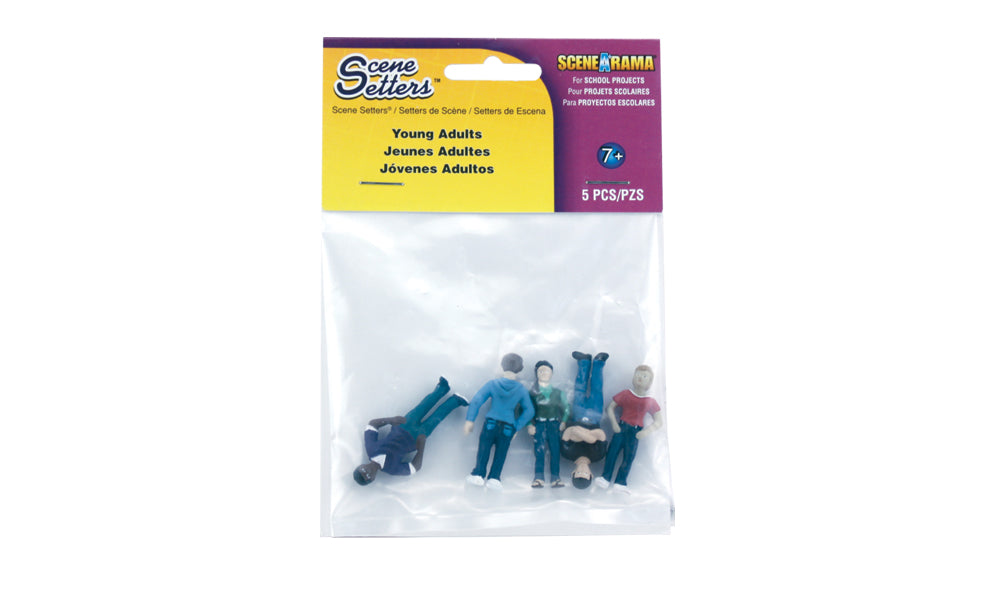 Woodland Scenics Scene-A-Rama SP4451 Young Adults Scene Setters, five-piece retail package