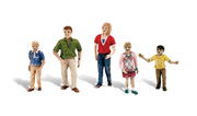 Woodland Scenics SP4452 Family Scene Setters, close-up of five figures