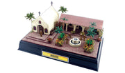 Scene-A-Rama SP4453 friar and monk figures in a mission diorama example; buildings, base and scenery not included