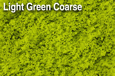 Scenic Express 802B Light Green Coarse, 32 oz; manufacturer ground-cover texture detail, package not shown.