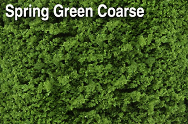 Scenic Express 811B Spring Green Coarse flock and turf, 32-ounce shaker