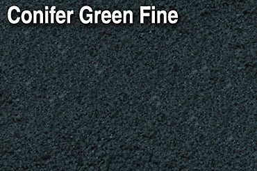 Scenic Express 820B Conifer Green Fine, 32 oz; manufacturer ground-cover texture detail, package not shown.