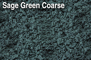 Scenic Express 825E Sage Green Coarse, 48 oz Eco Pak; manufacturer ground-cover texture detail, package not shown.
