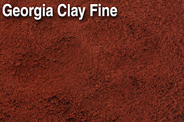 Scenic Express 840B Georgia Clay Fine, 32 oz; manufacturer ground-cover texture detail, package not shown.