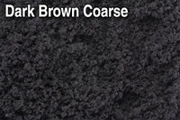 Scenic Express 851E Dark Brown Coarse, 48 oz Eco Pak; manufacturer ground-cover texture detail, package not shown.