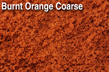 Scenic Express 877B Burnt Orange Coarse, 32 oz; manufacturer ground-cover texture detail, package not shown.