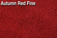 Scenic Express 878E Autumn Red Fine, 48 oz Eco Pak; manufacturer ground-cover texture detail, package not shown.