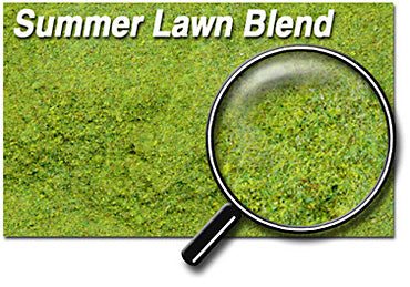 Scenic Express 881B Summer Lawn Blend, 32 oz; manufacturer ground-cover texture detail, package not shown.
