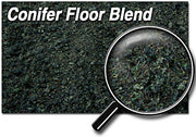 Scenic Express 883E Conifer Floor Blend, 48 oz Eco Pak; manufacturer ground-cover texture detail; package not shown.