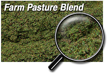 Scenic Express 886E Farm Pasture Blend, 48 oz Eco Pak; manufacturer ground-cover texture detail; package not shown.