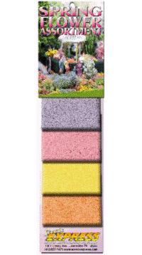 Scenic Express EX0890 Spring Flower Assortment, four 2 oz packs