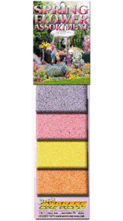 Scenic Express EX0890 Spring Flower Assortment, four 2 oz packs