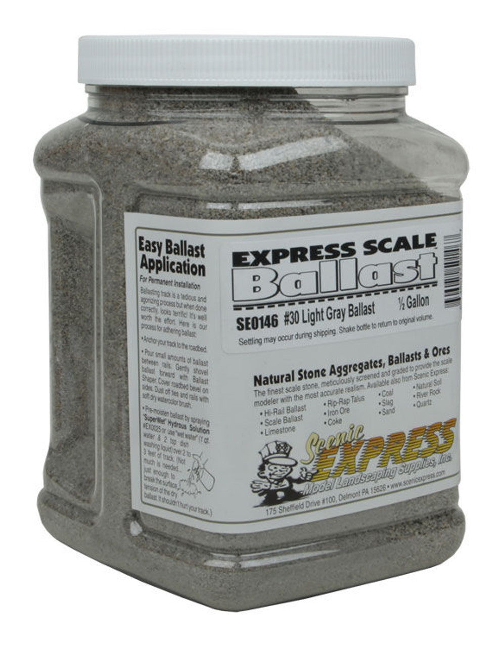 Scenic Express #30 Light Gray Ballast, 64 oz – 0146– product image