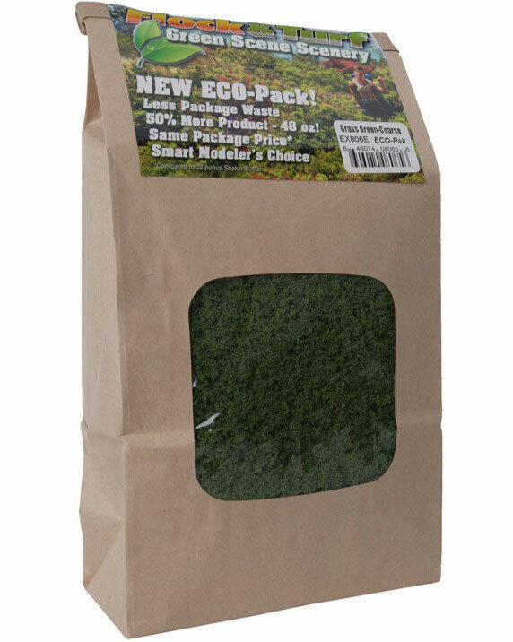 Scenic Express 801E Light Green Fine Flock & Turf - 48 oz Eco Pak– product image