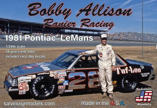 Salvinos JR Models RRLM1981D Bobby Allison 1981 Pontiac LeMans kit