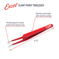 Excel Blades Slant Point Tweezers (30417) product view 4